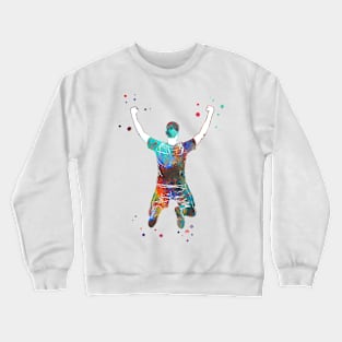 Male Soccer Player Crewneck Sweatshirt